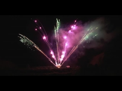 ไพโรเทคนิคจีนกลางแจ้ง 300 นัด ภาพเพลิงเพลิงมืออาชีพ