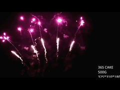 คุณภาพสูง 36 นัด 500 กิโลกรัม ไฟฟ้ารูปแฟนเค้ก ไฟฟ้าหลวง Liuyang จากจีน