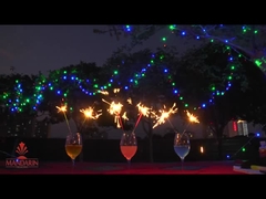 สายกระจกเนออน 7 นิ้ว สายกระจกหลายสี มีประสิทธิภาพเป็นสีทอง