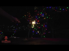 12 นิ้ว Neon Whistling Firework Sparkler สีสันเค้กน้ําพุ Sparkler กับผลทอง