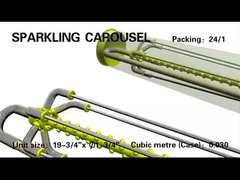 คารูเซล ช่วงเวลา แฟนเทอร์ สปาร์คเลอร์ แมนดาริน คริสต์มาสต์ งานแต่งงาน ของเล่น ไฟฟ้า