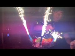 แมนดาริน 30s สุขสันต์วันเกิดเค้กเทียนดอกไม้ไฟสำหรับเด็กปาร์ตี้เด็ก