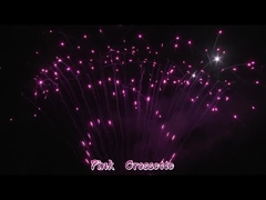 1.3G ปืนเพลิงเพลิงมืออาชีพ เค้ก 180 นัด ปรับแต่งงานเทศกาลคริสต์มาส สีชมพู Crossette นอก