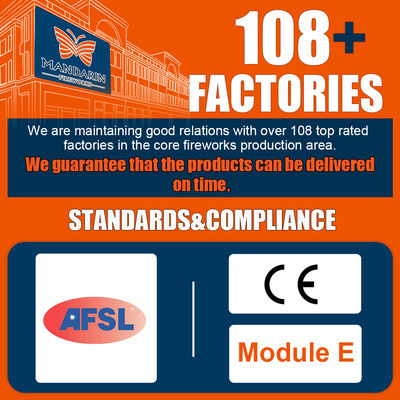 Mandarin Customized Wholesale Fireworks Cake High Quality Shots Pyrotechnics Consumer Cake Fireworks Chinese Salute