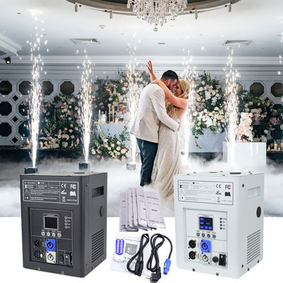เครื่องกํากับ DMX แบบไร้สาย 750W เครื่องกํากับไฟฟ้าเย็น ไพโร สปาร์คเลอร์ เครื่องไฟฟ้าไฟฟ้าไฟฟ้าสําหรับ DJ สเตจ งานแต่ง เครื่องไฟฟ้าเย็น
