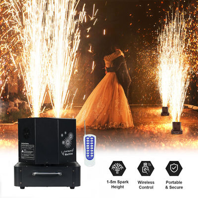 Liuyang 1300W 360 Rotation Dual Double Head Cold Sparkler Spinning Cold Spark Machine Spin Fireworks Stage Machine อุปกรณ์ไฟฟ้าไฟฟ้าไฟฟ้าไฟฟ้า