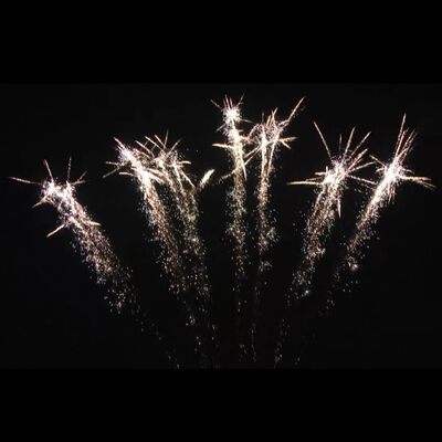 ดอกไม้ไฟภาษาจีนกลางหลิวยาง 1.4G ดอกไม้ไฟ 1.2 นิ้ว 7 นัด รูปแบบพัดแถวเดียว เค้กดอกไม้ไฟ เทศกาลจีน