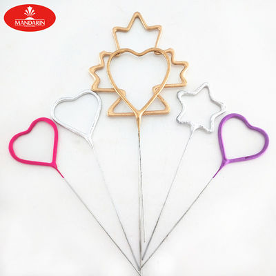 ดอกไม้ไฟดอกไม้ไฟ 225 มม. Morning Glory Star Heart Shaped Indoor Electric Sparklers