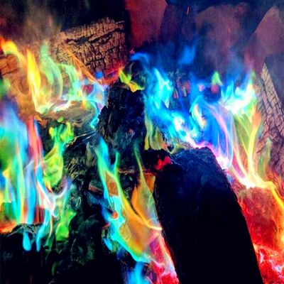 MSDS Mystical Fire Magic เปลี่ยนสีเปลวไฟสำหรับวันฮาโลวีน