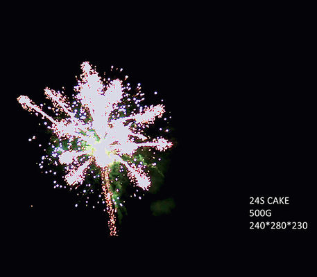 Liuyang 24 Fireworks Shots 500G Cake พร้อมโรงงานดอกไม้ไฟคุณภาพสูง