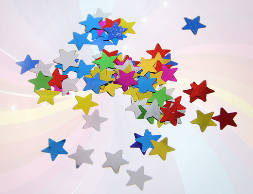 พรรคหลากสี Confetti Cannon Metallic Star Shaped Size Customized