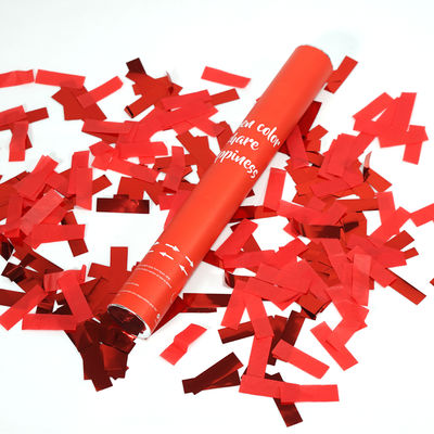 30 ซม. งานแต่งงาน Confetti Cannon Popper หัวใจสีแดง Rose Petal