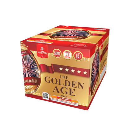 ดอกไม้ไฟเค้กสำหรับผู้บริโภค Hibiscus 15 Shots 500G 1.4g Un0336 Fireworks
