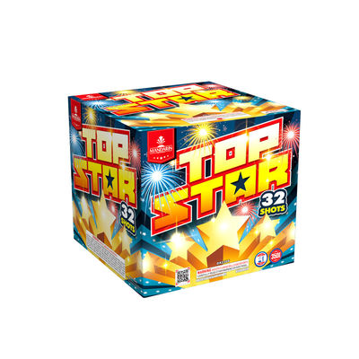 1.4g Un0336 เค้กดอกไม้ไฟ , 32 Shots Top Star Fireworks