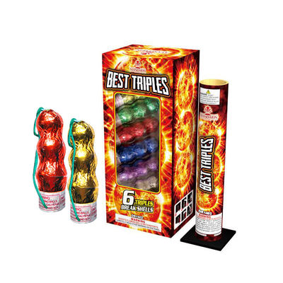 Liuyang Canister Artillery Shells / Triple Break Canister Shells ดอกไม้ไฟสำหรับเทศกาล